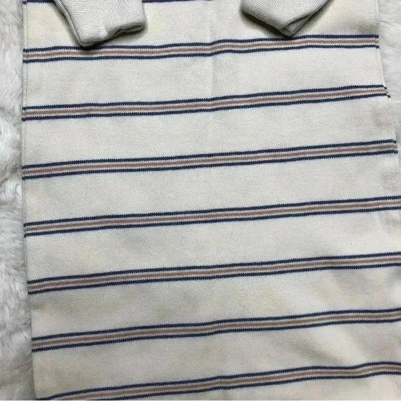 Colored Organics Gown Long Sleeved Adjustable  Tie Bottom Cream Stripes 0-3M - Picture 16 of 16